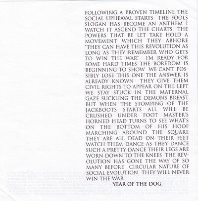 Fucked Up : Year Of The Dog (12",45 RPM,EP)