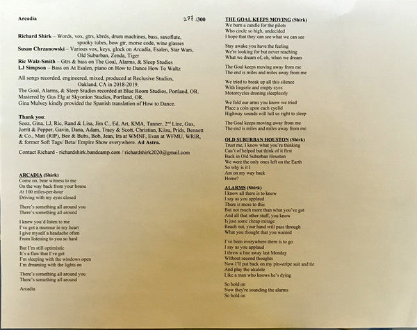 Richard Shirk (2) : Arcadia (LP,Album)