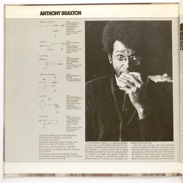 Anthony Braxton : New York, Fall 1974 (LP,Album)