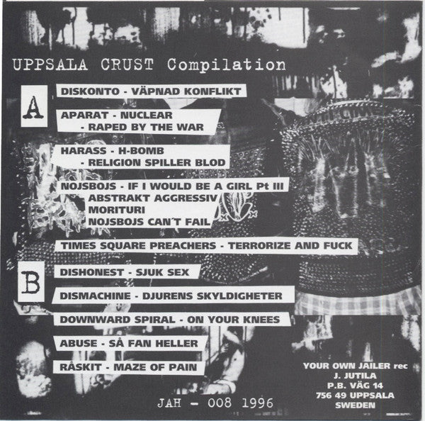 Various : Uppsala Crust Compilation (7",33 ⅓ RPM,EP,Compilation,White Label)
