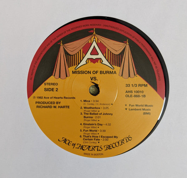 Mission Of Burma : Vs. (LP,Album,Reissue)