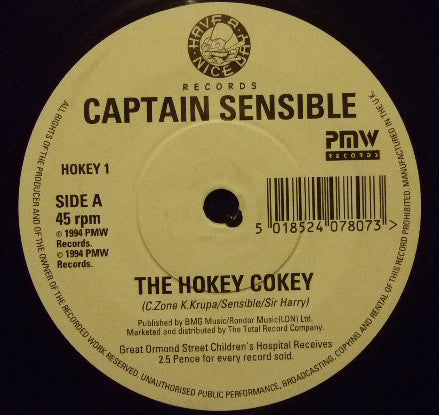 Captain Sensible : The Hokey Cokey (7",45 RPM,Single)
