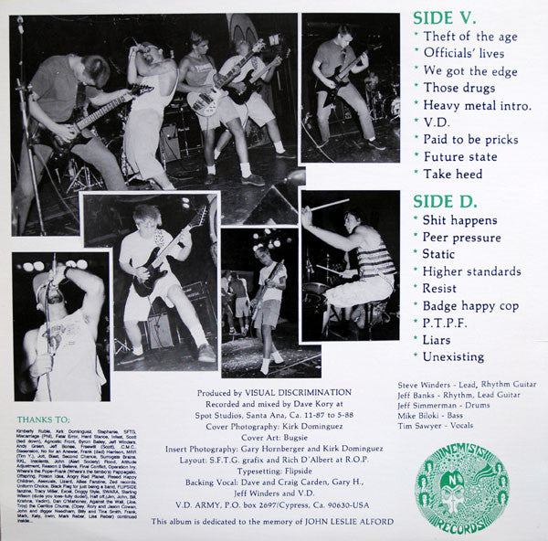 Visual Discrimination : Step Back And Listen (LP,Album)
