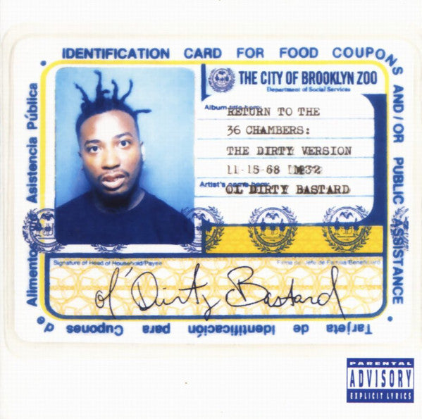 Ol' Dirty Bastard : Return To The 36 Chambers: The Dirty Version (LP,Album,Reissue,Repress)