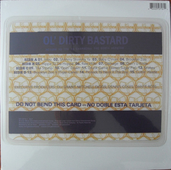 Ol' Dirty Bastard : Return To The 36 Chambers: The Dirty Version (LP,Album,Reissue,Repress)