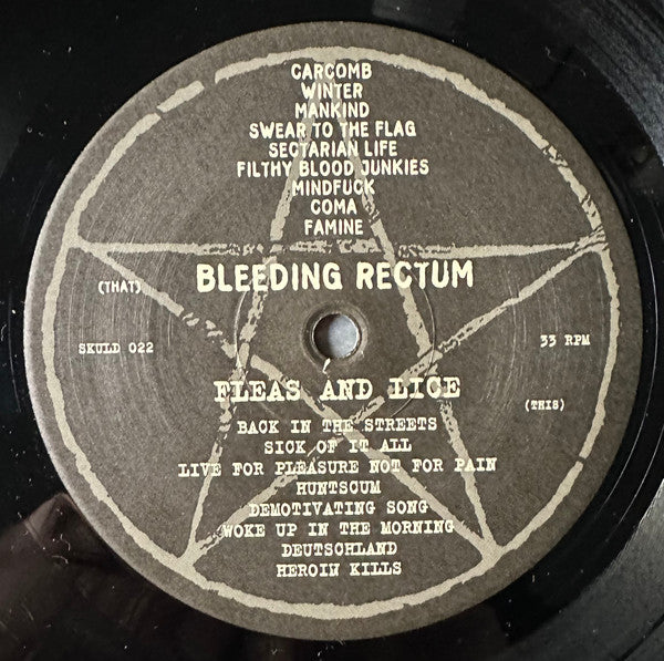 Bleeding Rectum / Fleas And Lice : Bleeding Rectum / Fleas And Lice (LP)