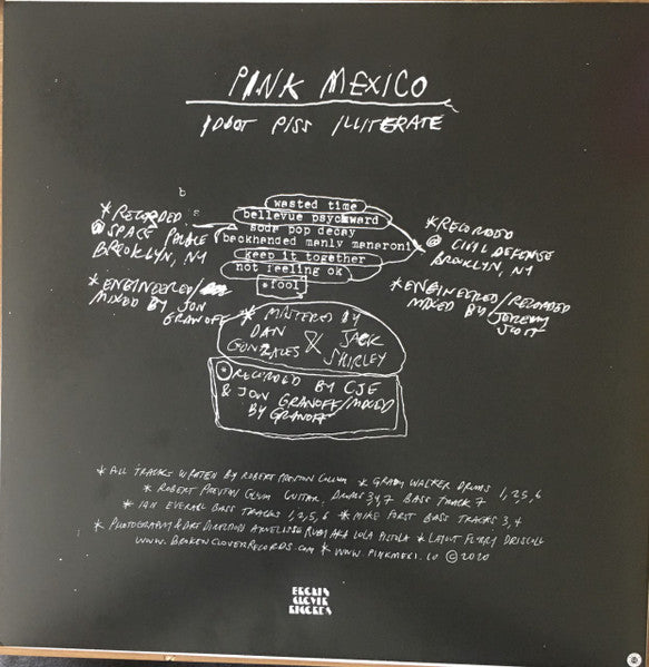 Pink Mexico : Idiot Piss Illiterate (LP)