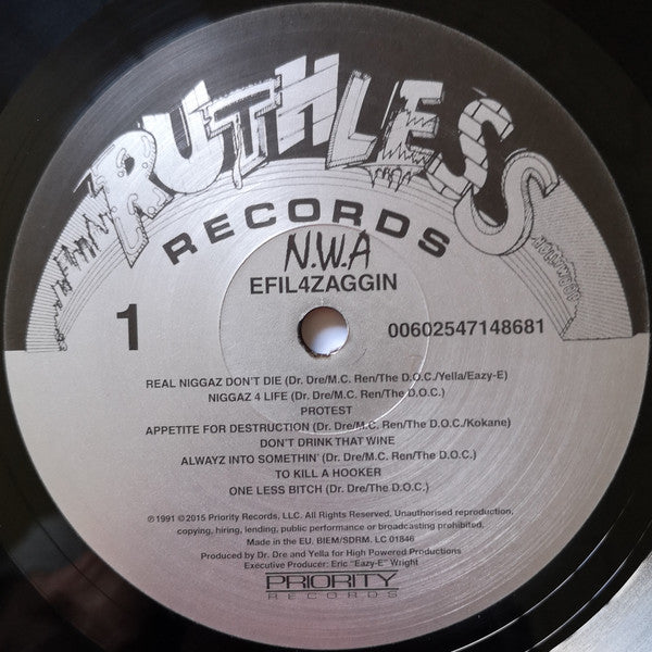 N.W.A. : Efil4zaggin (LP,Album,Reissue,Repress)