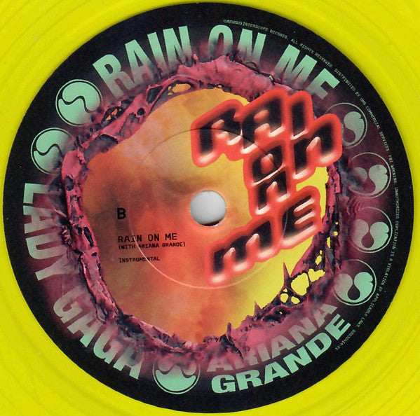 Lady Gaga With Ariana Grande : Rain On Me (7",45 RPM,Single,Limited Edition,Stereo)