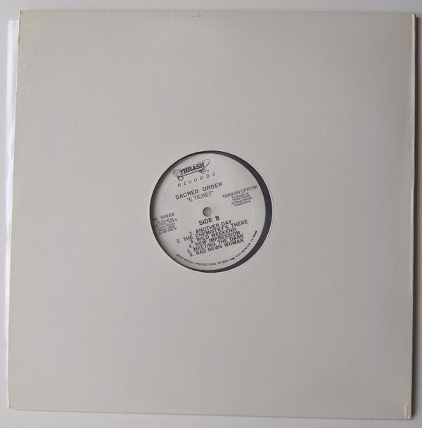 Sacred Order : "E-Ticket" (LP, Pre)