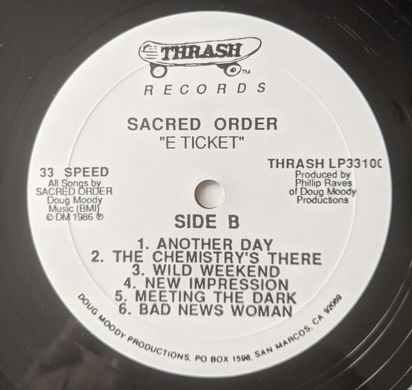 Sacred Order : "E-Ticket" (LP, Pre)