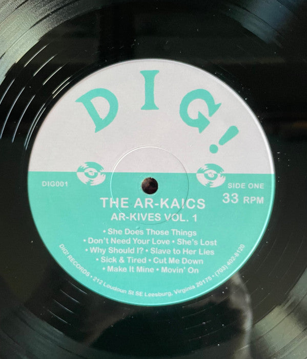 Ar-Kaics, The : The Ar-Kaics ‎– Ar-Kives Volume One: Singles & Unreleased (LP,Compilation)