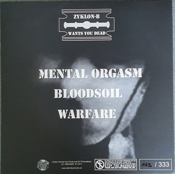 Zyklon-B : Blood Must Be Shed (12",45 RPM,Single Sided,EP,Limited Edition,Numbered,Reissue)