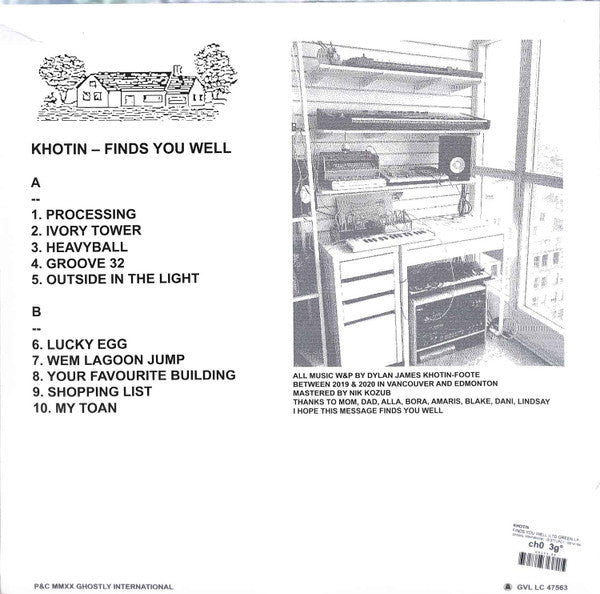 Khotin : Finds You Well (LP,Album,Limited Edition)