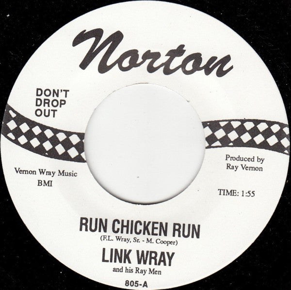 Link Wray And His Ray Men : Run Chicken Run / Scatter (7",45 RPM,Single)