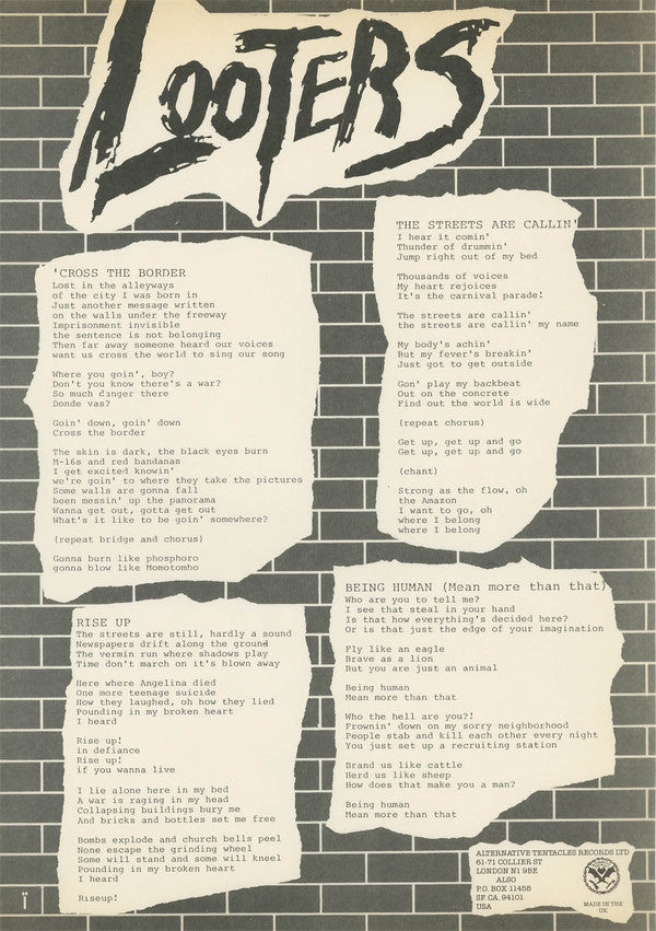 The Looters : Looters (12", EP)
