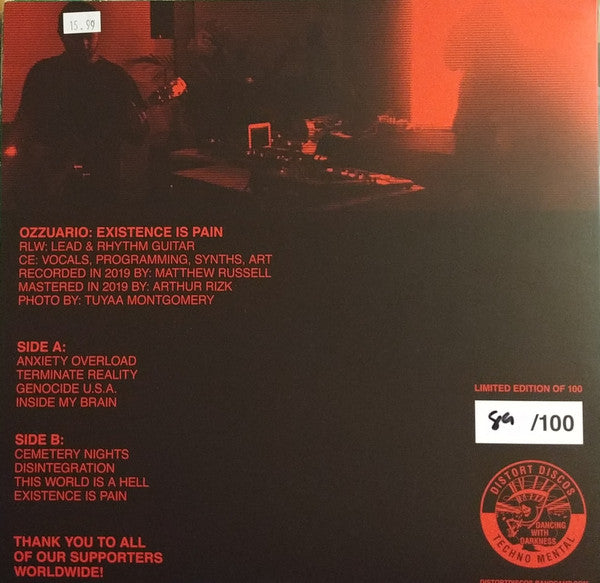 Ozzuario : Existence Is Pain (LP, Ltd, Num)