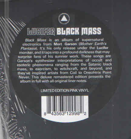 Lucifer (2) : Black Mass (LP,Album,Deluxe Edition,Limited Edition,Reissue,Remastered)