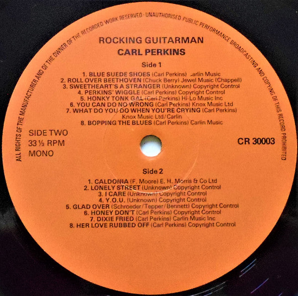 Carl Perkins : Rocking Guitarman (LP, Comp, Mono, RE)