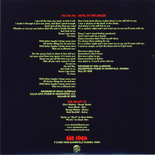 Draft (2), The : Na Na Na / Devil In The Shade (7",Single,Repress,45 RPM)