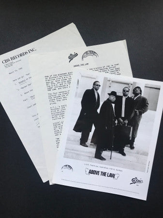 Above The Law : Livin’ Like Hustlers (LP, Advance, Album, Promo)