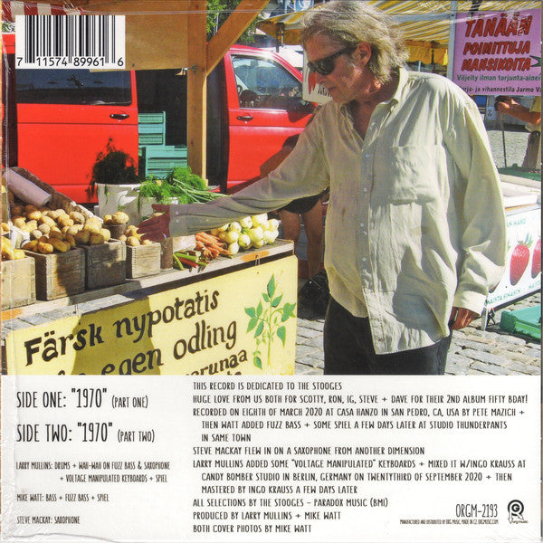 Larry Mullins + Mike Watt : "1970" (Parts One + Two) (7", RSD, Single, Ltd, Red)