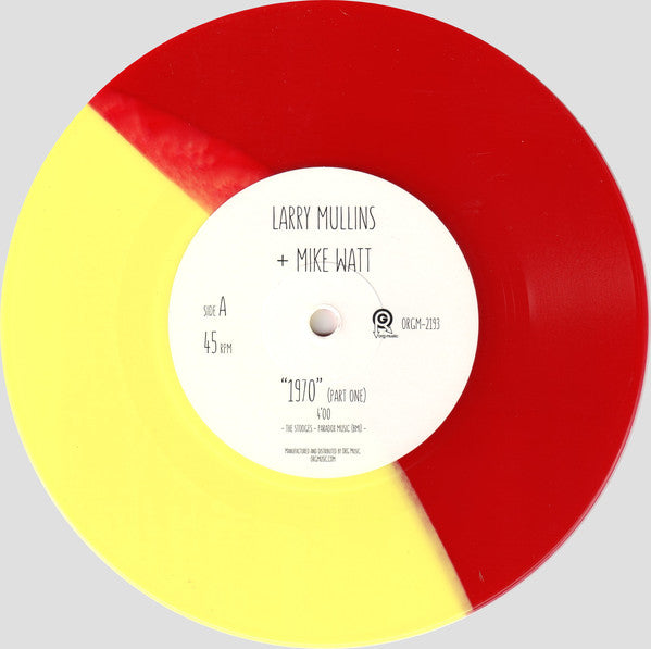Larry Mullins + Mike Watt : "1970" (Parts One + Two) (7", RSD, Single, Ltd, Red)