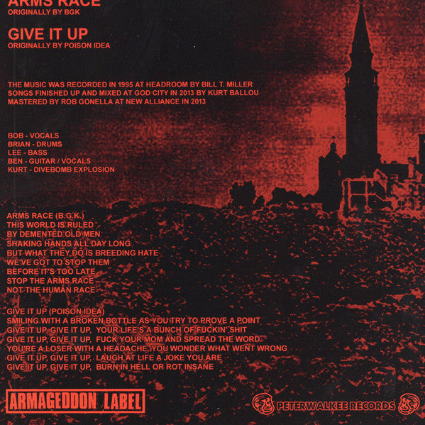 Dropdead : Arms Race E.P. (7",45 RPM,Single Sided,Stereo)