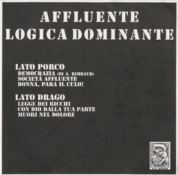 Affluente : Logica Dominante (7", EP)