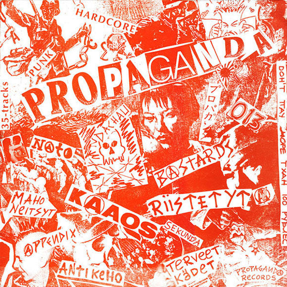 Various : Propaganda - Russia Bombs Finland (LP, Album, Comp, RP, Red)