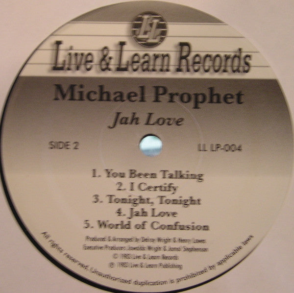 Michael Prophet : Jah Love (LP, Album, RP)
