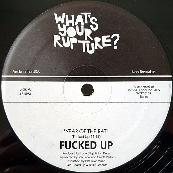 Fucked Up : Year Of The Rat B/W First Born (12",33 ⅓ RPM)