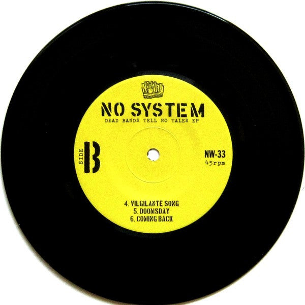 No System : Dead Bands Tell No Tales (7", EP, RE)