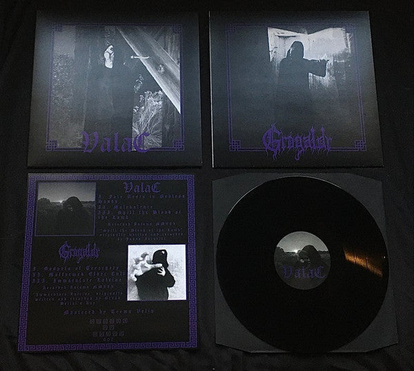 Valac (3) / Grógaldr : Daggers Of Stygian Hatred (LP,Album,Reissue)
