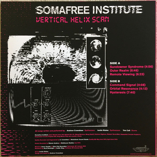 Somafree Institute : Vertical Helix Scan (12",33 ⅓ RPM,EP,Limited Edition,Numbered,Stereo)