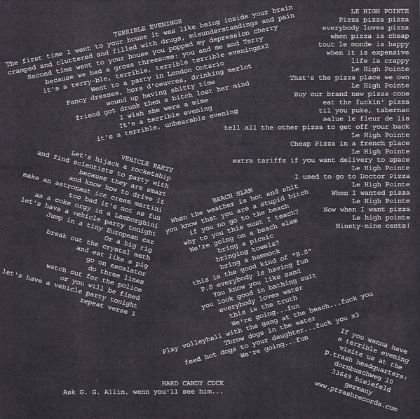 Brutal Knights : Terrible Evenings (7",EP,Limited Edition)