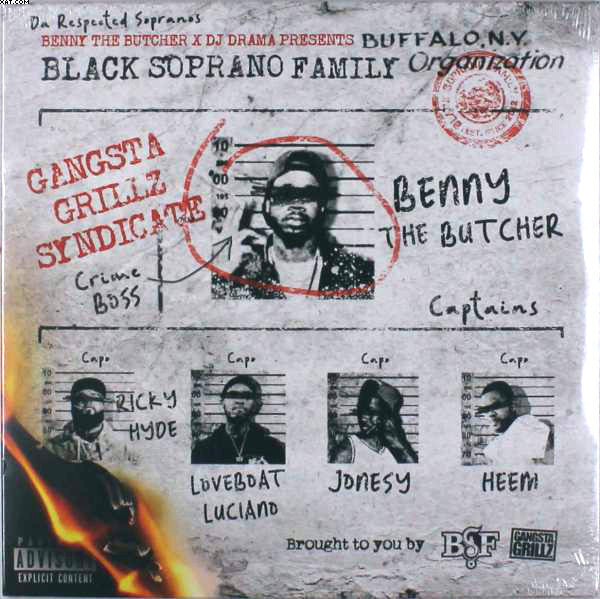 Benny (45) & DJ Drama : Black Soprano Family Organization (LP,Album,Limited Edition)