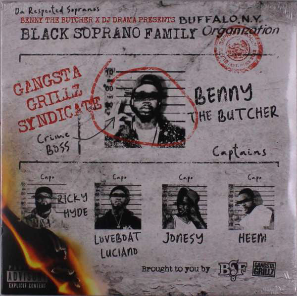 Benny (45) & DJ Drama : Black Soprano Family Organization (LP,Album,Limited Edition)