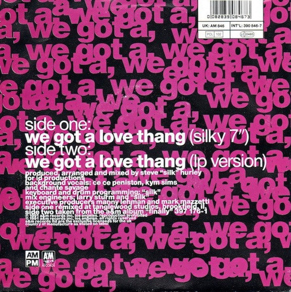 Ce Ce Peniston : We Got A Love Thang (7", Single)