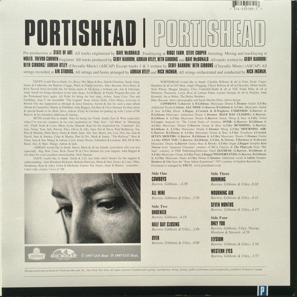 Portishead : Portishead (LP,Album,Reissue,Stereo)