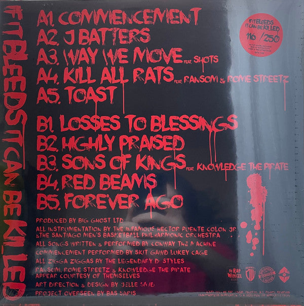 Conway (6) x Big Ghost LTD : If It Bleeds It Can Be Killed (LP,Album,Limited Edition,Numbered)