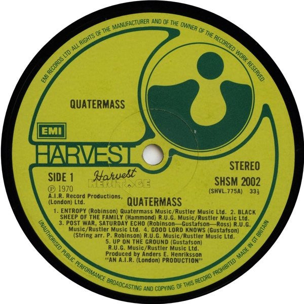 Quatermass (3) : Quatermass (LP, Album, RE)