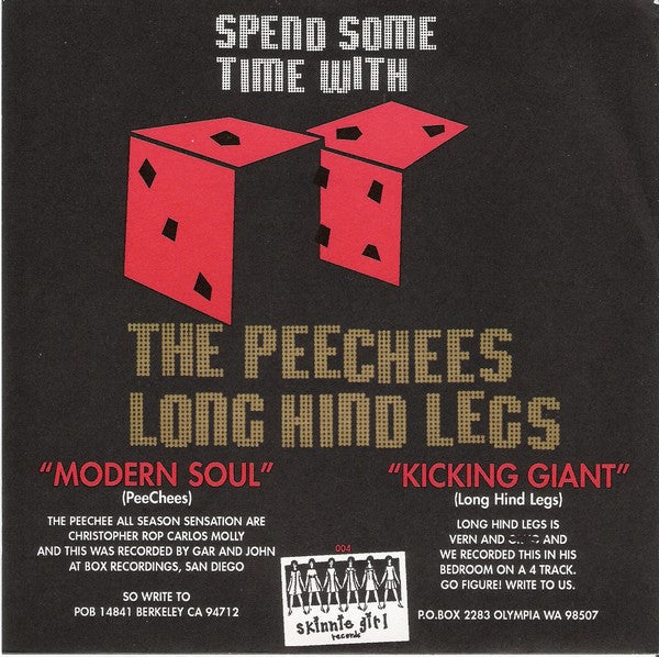 Peechees, The / Long Hind Legs : Spend Some Time With (7",45 RPM)