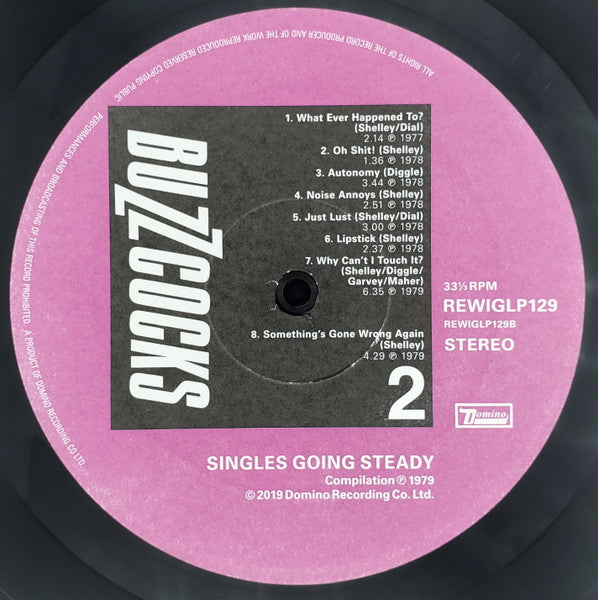 Buzzcocks : Singles Going Steady (LP,Compilation,Reissue,Remastered)