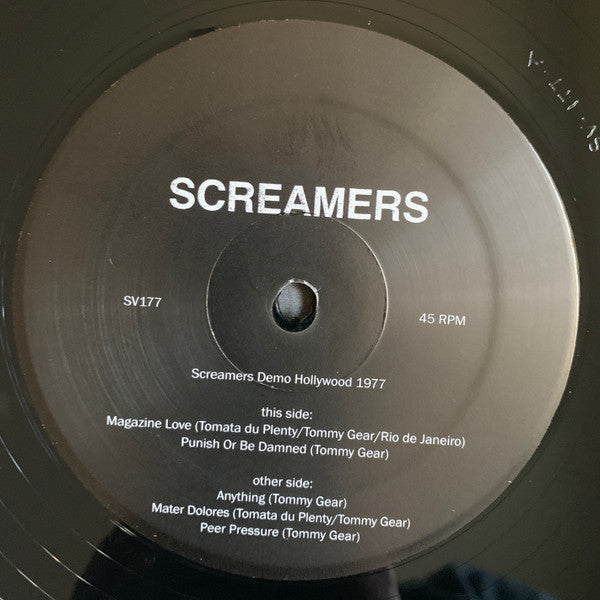 Screamers : Demo Hollywood 1977 (12",45 RPM,EP)
