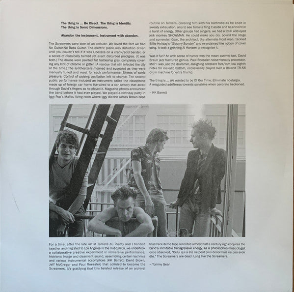 Screamers : Demo Hollywood 1977 (12",45 RPM,EP)