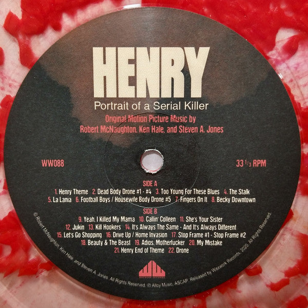 Robert McNaughton, Ken Hale (2), Steven A. Jones : Henry: Portrait Of A Serial Killer (Original Motion Picture Music) (LP,Deluxe Edition,Reissue,Remastered)