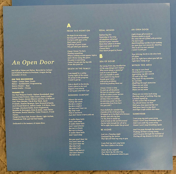 Soft Kill : An Open Door  (LP,Album,Limited Edition,Reissue,Special Edition)