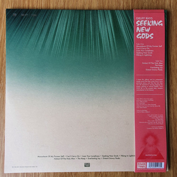 Gruff Rhys : Seeking New Gods (LP, Album, Lig + Flexi, 7", Shape, S/Sided, Squ + )
