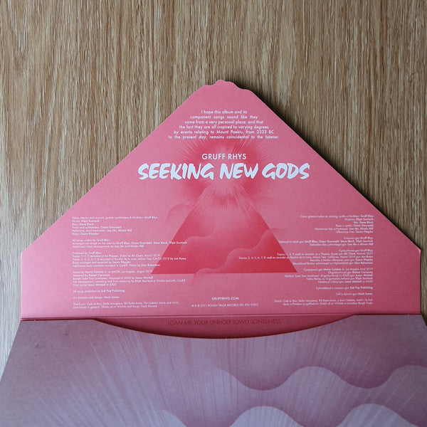 Gruff Rhys : Seeking New Gods (LP, Album, Lig + Flexi, 7", Shape, S/Sided, Squ + )